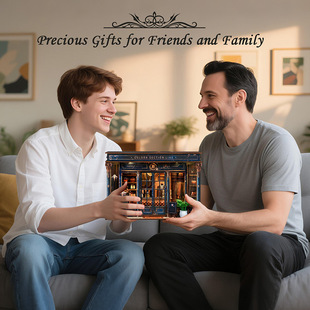 跨境新款diy小屋模型屋黄金分割线3D立体手工创意微缩拼装木屋