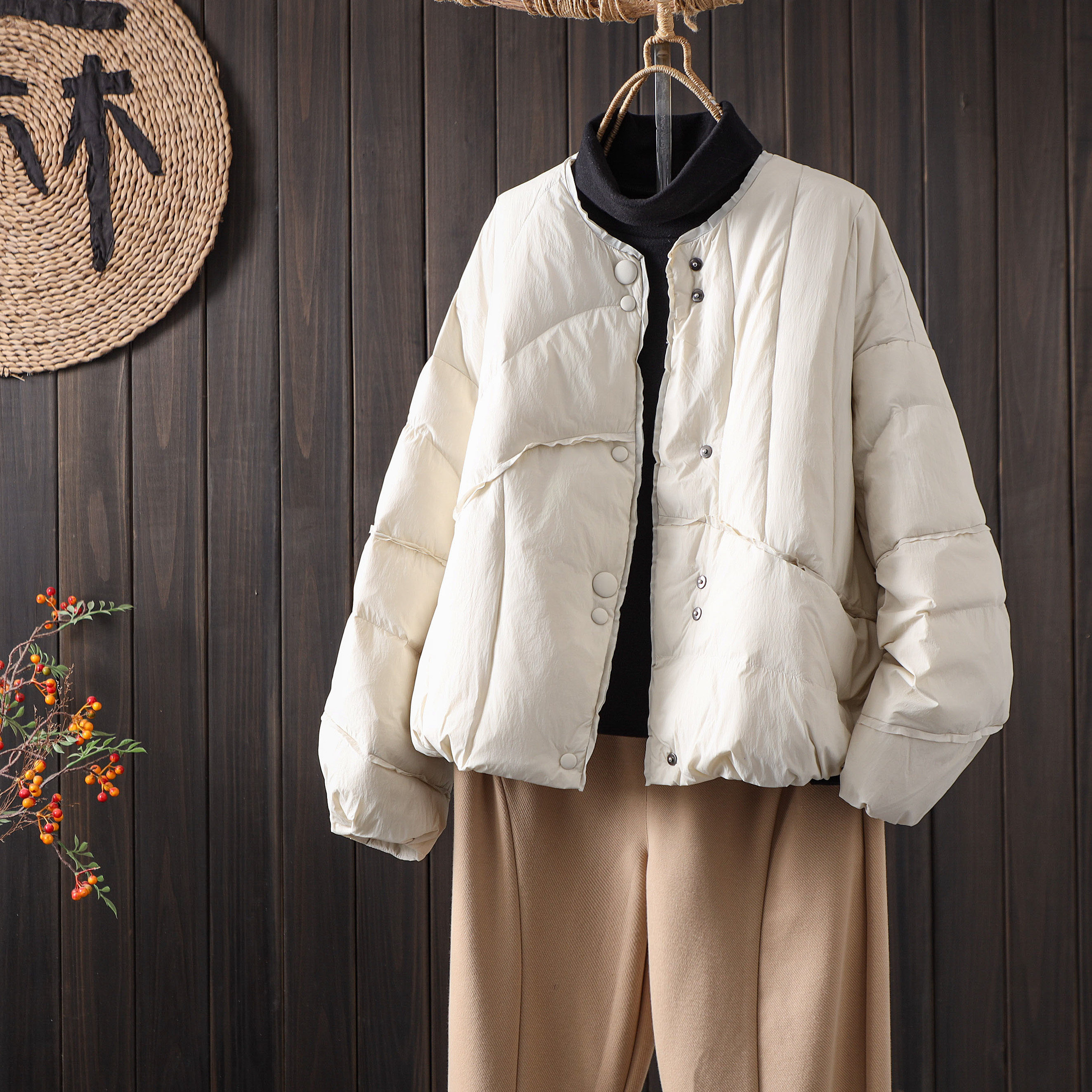 冬季高品质时尚90%白鸭绒保暖外套绗线保暖加厚面包服简约羽绒服,女装/女士精品,羽绒服,淘宝优惠券,粉丝福利购,淘宝优惠卷