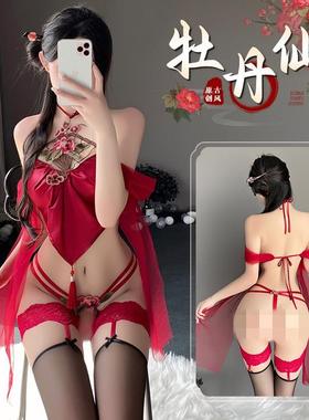 古风勾魂内衣见男友小tip今夜ons红色兜兜成人性感女