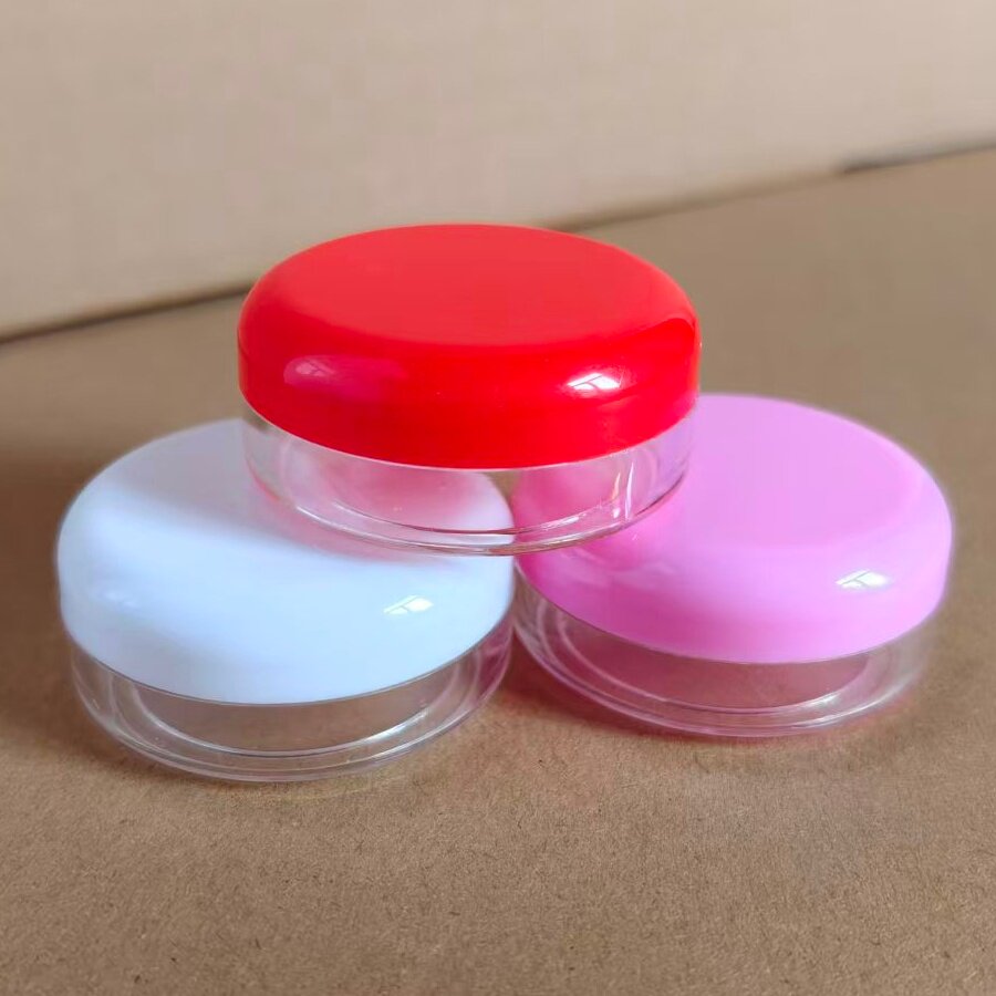 15克药膏盒塑料软膏盒面霜瓶化妆品空盒透明膏霜瓶样品分装小盒子