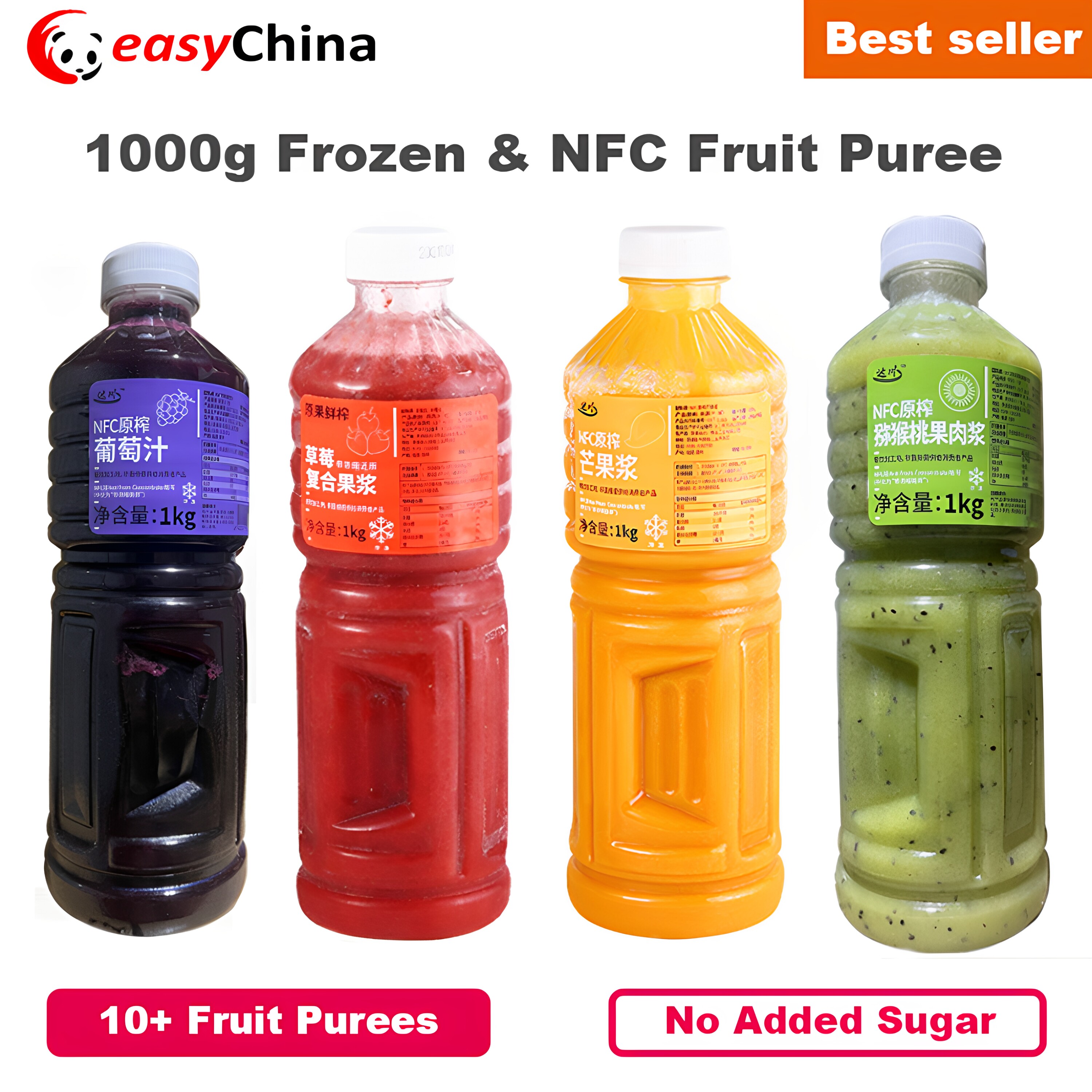 NFC Mango Puree 1kg Frozen Fresh-Pressed Strawberry and More