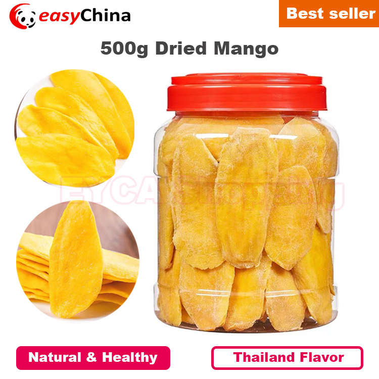 500g Natural Dried Mango Slices Delicious Thailand Flavor 零食/坚果/特产 芒果干 原图主图