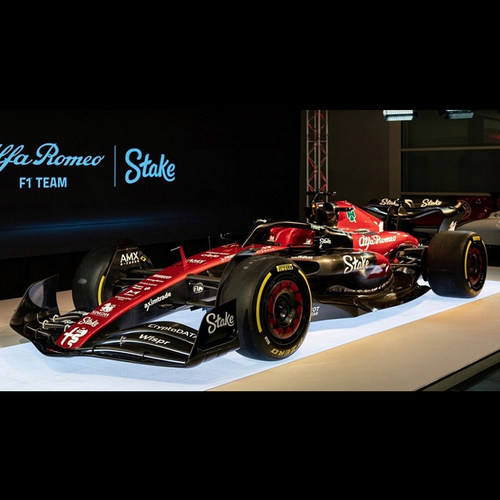RC阿罗F1车队2023赛季周冠宇C43涂装玩具车模型遥控车RC车贴纸