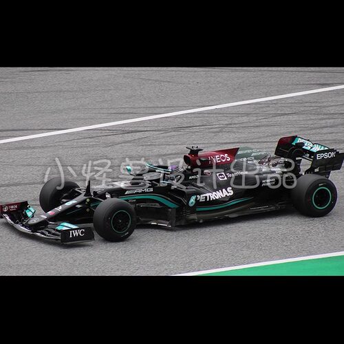 RC梅奔F1车队2021赛季W12E AMG涂装汉密尔顿模型遥控车拉花贴纸