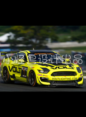 RC 福特Mustang野马GT4 IMAS 2108 VOLT 涂装竞速房车拉花贴纸
