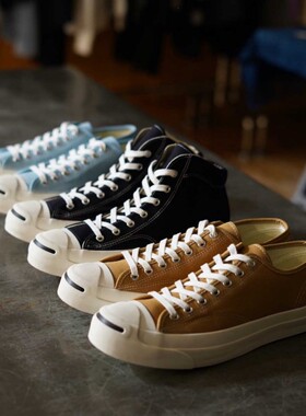 日本代购直邮converse JACK PURCELL CANVAS开口笑休闲帆布鞋