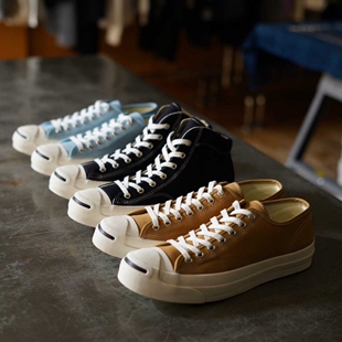 日本代购直邮converse JACK PURCELL CANVAS开口笑休闲帆布鞋