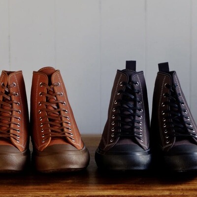 日本代购直邮MOONSTAR FINE VULCANIZED HIBASKET高帮日产帆布鞋