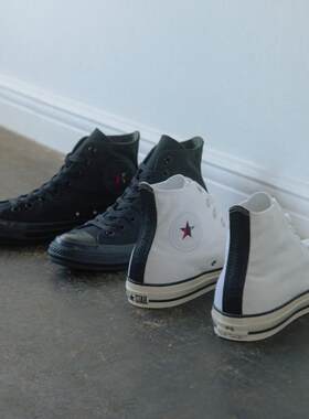 日本限定直邮Paul Smith联名CONVERSE ALL STAR HI黑白鸳鸯帆布鞋