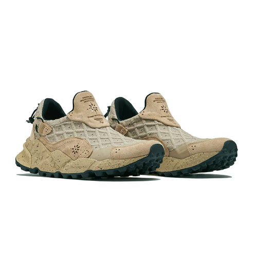 日本代购Flower MOUNTAIN HONEY COMB网眼Beige-Diamond露营鞋26