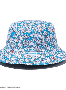 日本代购直邮NEW ERA BUCKET01联名双面哆啦A梦字母组合渔夫帽