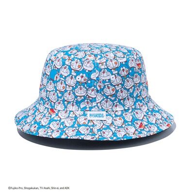 日本代购直邮NEW ERA BUCKET01联名双面哆啦A梦字母组合渔夫帽