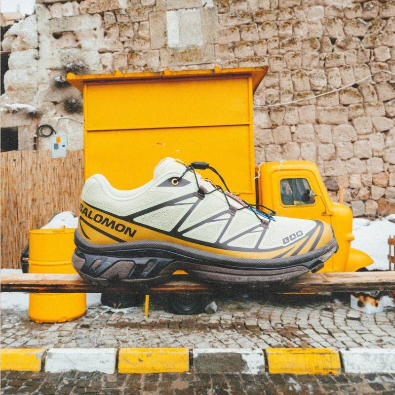 日本代购直邮SALOMON XT-6  Dusty Yellow 限定运动徒步鞋