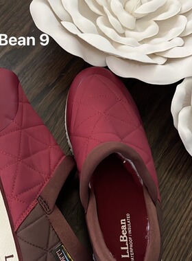 限时折扣日本包直邮LL.BEAN超轻PrimaLoft防水懒人鞋一脚蹬女款