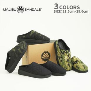 日本代购直邮MALIBU SANDALS WESTWARD CLOG迷彩绗缝氨纶半拖鞋