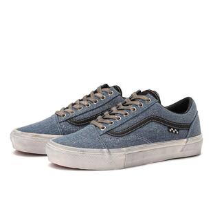 日本代购直邮VANS SKATE OLD SKOOL丹宁布做旧休闲板鞋帆布鞋