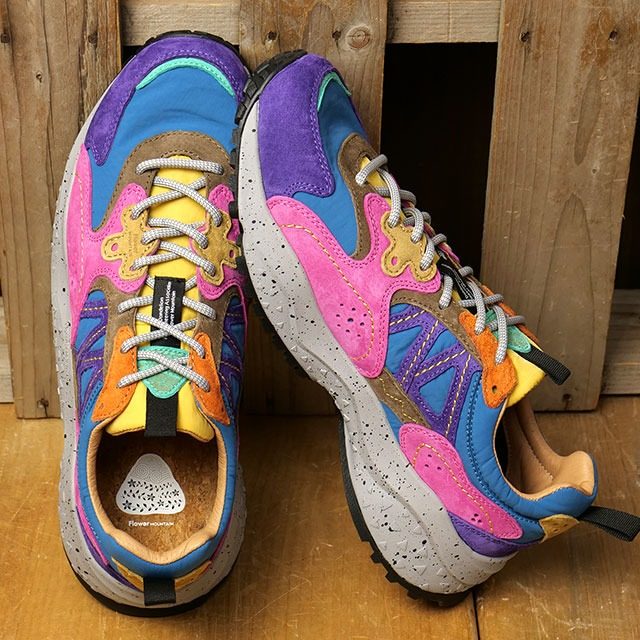 日本代购山雾花野Flower MOUNTAIN SOLIN Violet fuchsia运动鞋