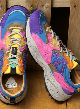 日本代购山雾花野Flower MOUNTAIN SOLIN Violet fuchsia运动鞋