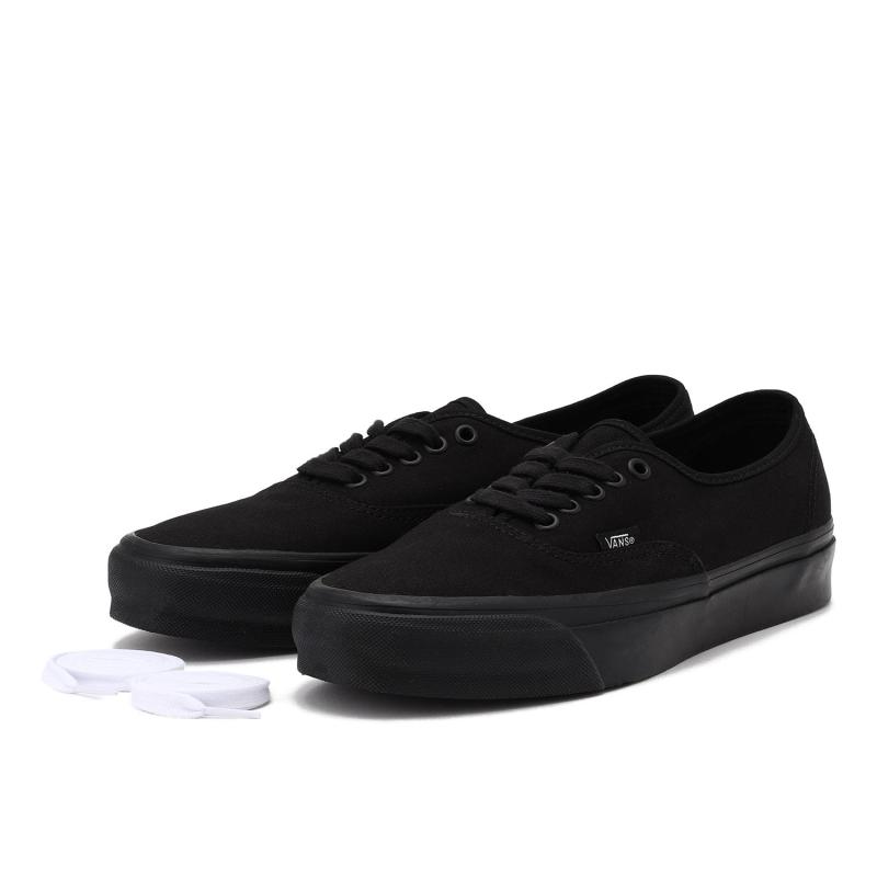 日本代购直邮VANS PREMIUM AUTHENTIC 44黑武士全黑帆布休闲板鞋