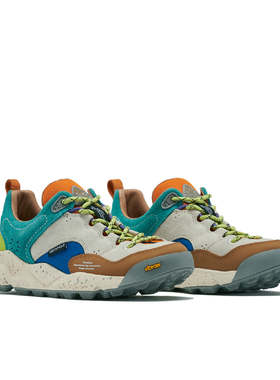 日本代购山雾Flower MOUNTAIN BACK COUNTRY Ivory Brown Teal鞋