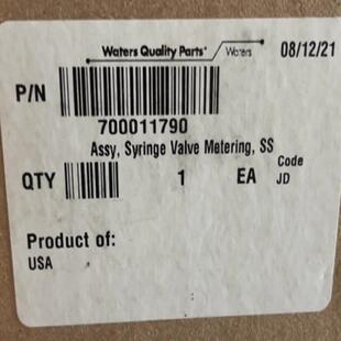 Waters沃特世三通700011790 Syringe Valve Metering 促