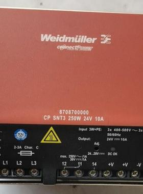 魏德米勒三相电源 8708700000 CP SNT3 250W 24V 10A