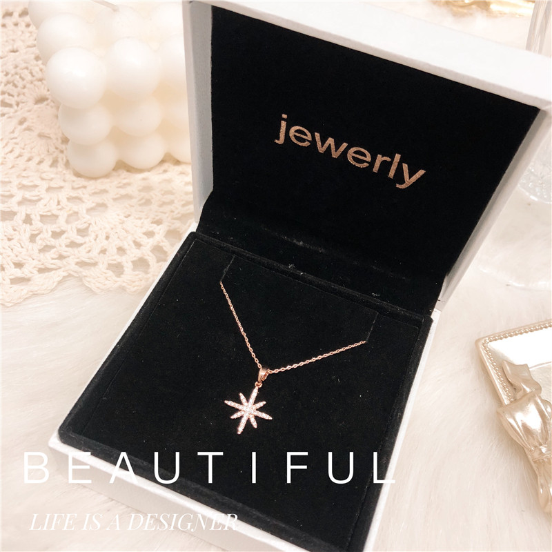 东大门项链女多芒星吊坠网红锁骨链日韩版流行送女友闺蜜生日礼物