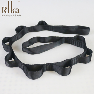 25mm加宽加厚黑菊绳延长带扁带空中瑜伽吊床菊花链菊绳蹦极调节带