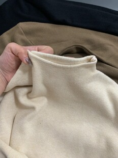 低饱和度高级感小立领软糯亲肤针织衫美拉德色系女秋上衣修身显瘦