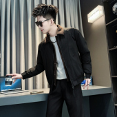 冬季 S号假两件拉链加厚棉袄外套潮155 矮个子XS码 小码 翻领棉衣男装