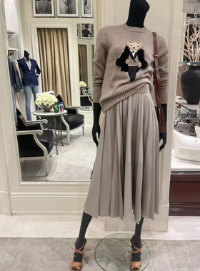 料能过质检 |早秋90羊毛+10羊绒小熊绒仔毛衫套头衫毛衣女针织衫