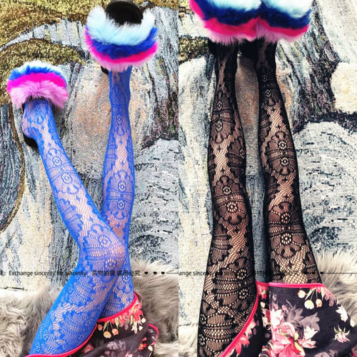 轻奢美腿连袜裤超薄腾图镂空