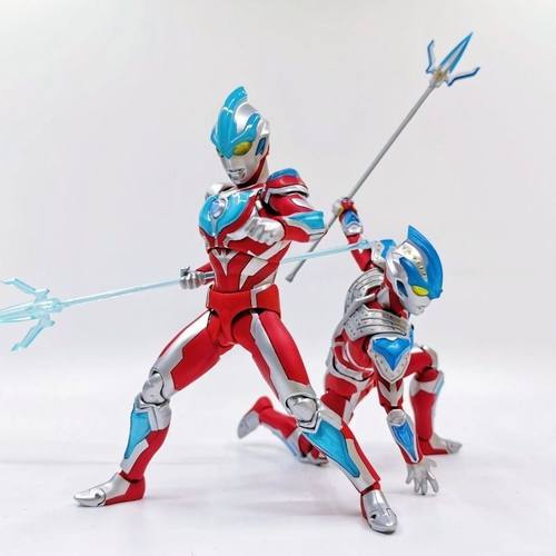 新SHF银河奥特赛罗手办模型布莱泽玩具格丽乔男孩关节可动人偶