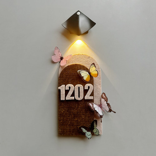 YOUYOU创意入户门装饰牌毛毡门牌