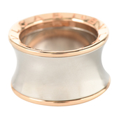 桔梗中古屋 99新 BVLGARI B.ZERO1 750玫瑰金精钢戒指53