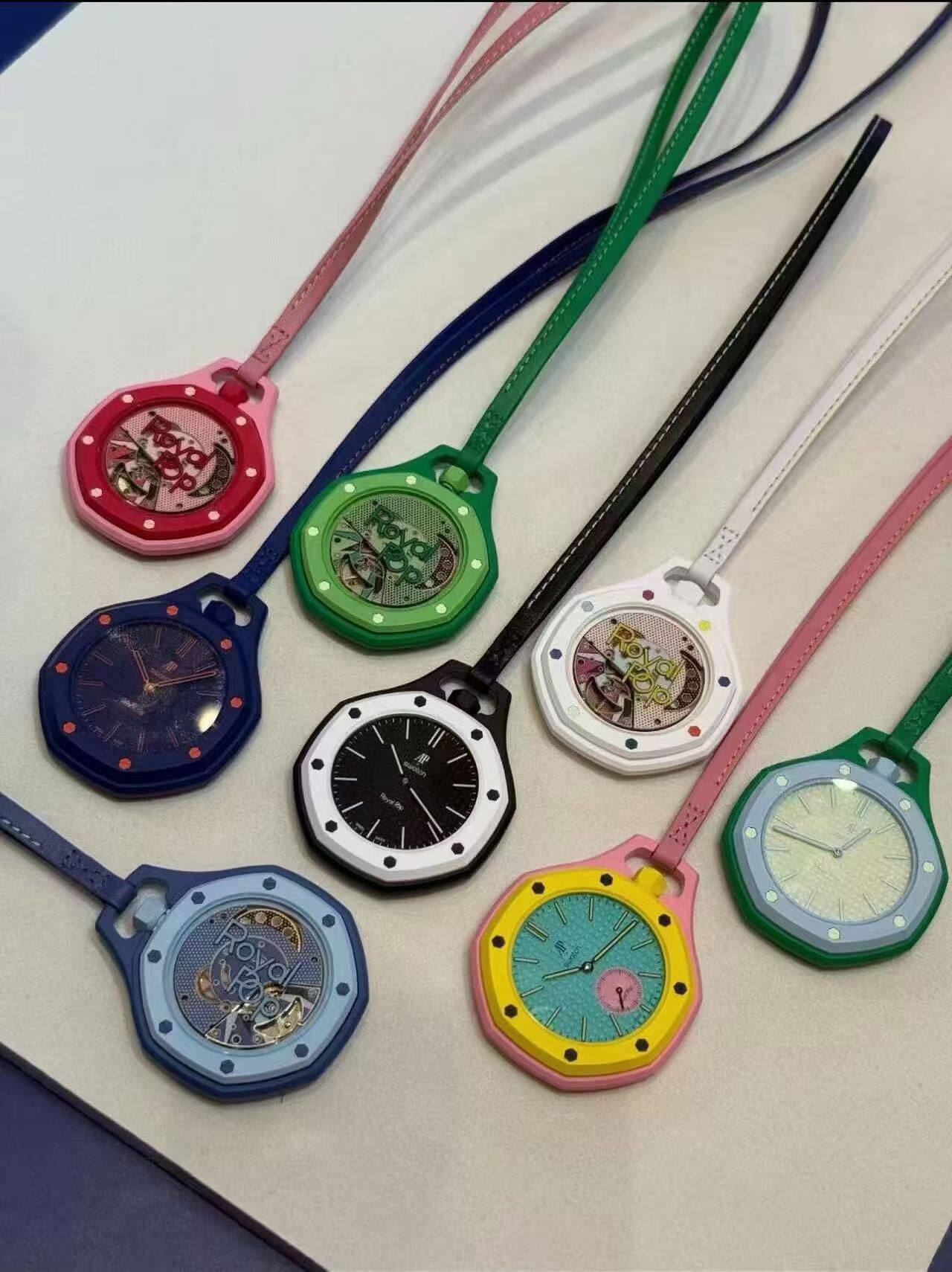 新款斯watch联名AP皇家像树恶搞怀表机械表怀表挂件钥匙扣装饰表