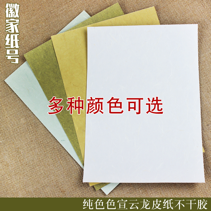 纯色云龙皮纸不干胶特色DIY标贴