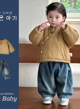 儿童棉服2025新款冬季男保暖外套宝宝冬装洋气