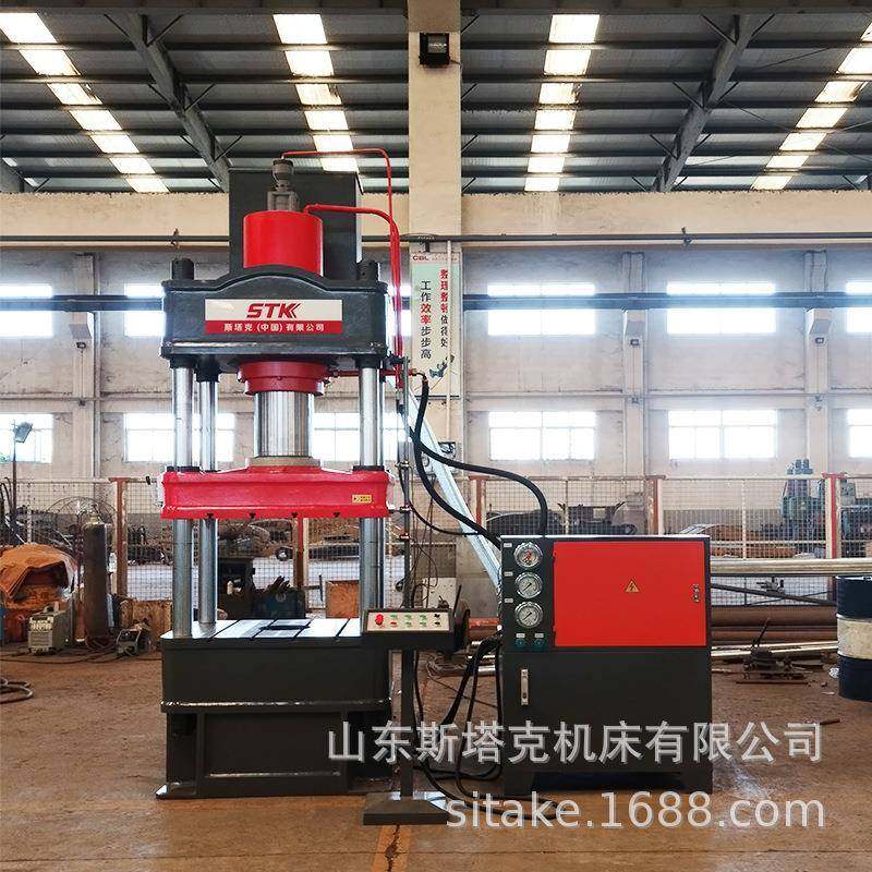 200T四柱液压机树脂复合井盖成型油压机金属封头拉伸成型压力机