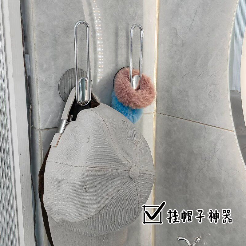 免打孔卧室衣柜衣帽壁挂钩架子