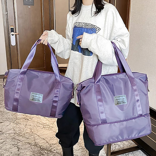 可扩展旅行收纳袋大容量手提瑜伽健身包可套拉杆箱防水行李待产包