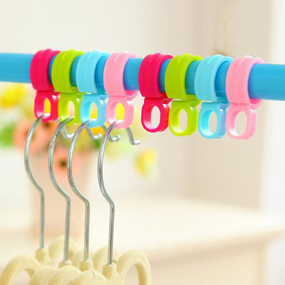 彩色塑料防风伸缩阳台晾衣挂钩