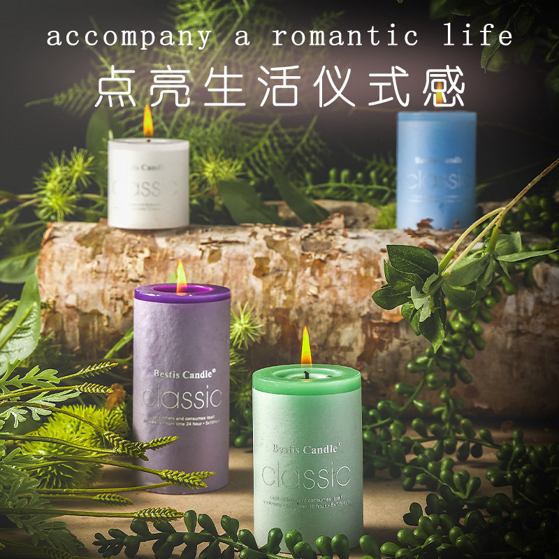 精油香薰蜡烛熏香卧室持久安神助眠家用浪漫无烟蜡烛香氛生日茶蜡