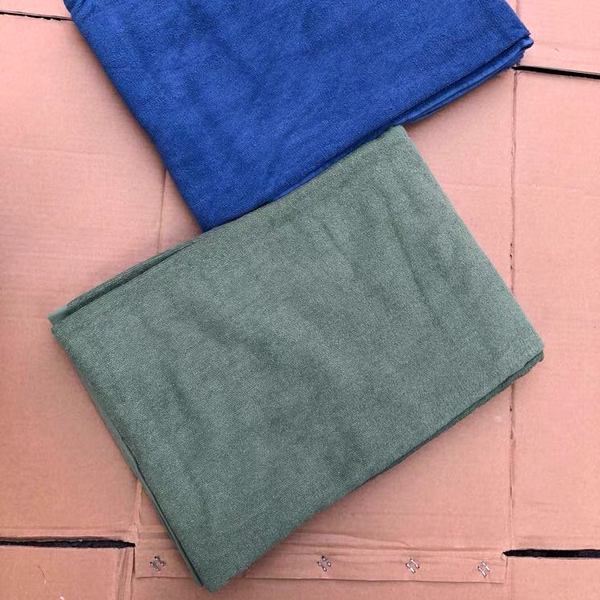 蓝色绿色毛巾被夏薄款空调毛毯单人学生宿舍午睡夏凉被