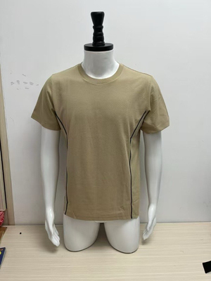 依翎厂黄色火短袖上衣网眼透气圆领衫速干男士户外运动T恤