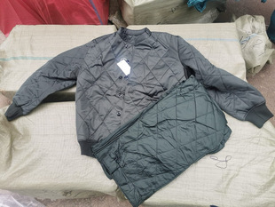 3535厂灰绿色寒区棉衣裤 加厚棉服男秋冬外套工作冷冻库棉袄 套装
