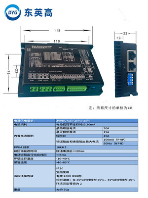 DYG 直流无刷电机驱动控制器DC510 带霍尔PID参数调整 300W以内