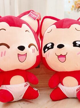 阿狸桃子毛绒玩具一对情侣公仔大号可爱抱枕娃娃生日礼物男女生款