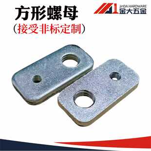 20*40*5双孔安装连接件 2孔滑块螺母 汽车配件设备组装槽内外径