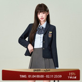 花铃太太jk清谭大韩式 制服学院风校供感韩系巨好看西装 校服外套女